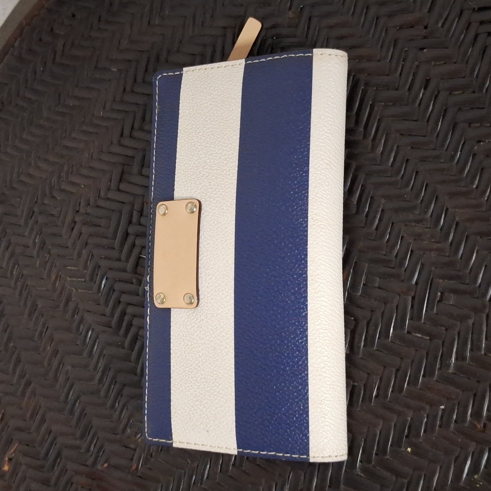 KATE SPADE Blue and White Wallet
